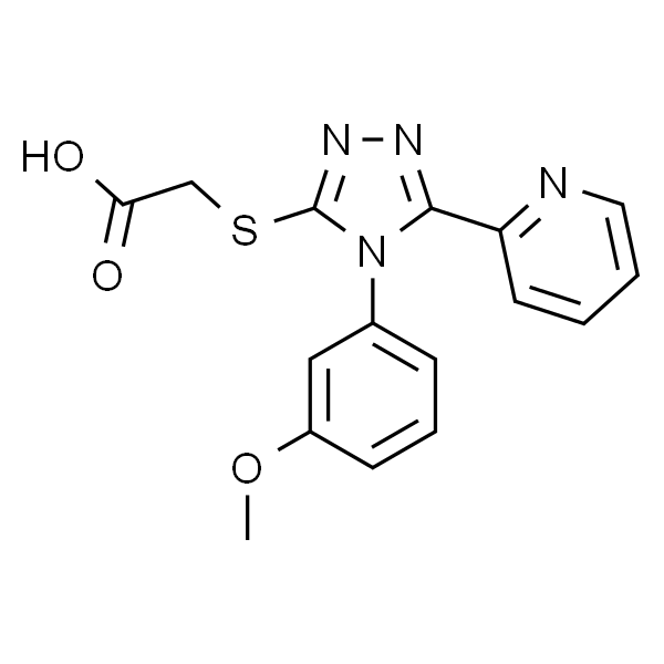 2-((4-(3-甲氧基苯基)-5-(吡啶-2-基)-4H-1,2,4-三唑-3-基)硫基)乙酸