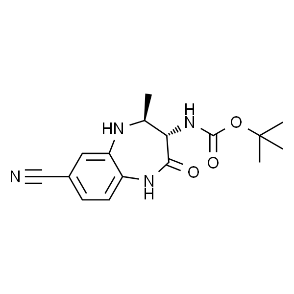 ((3S,4S)-7-氰基-4-甲基-2-氧代-2,3,4,5-四氢-1H-苯并[b][1,4]二氮杂-3-基)氨基甲酸叔丁酯