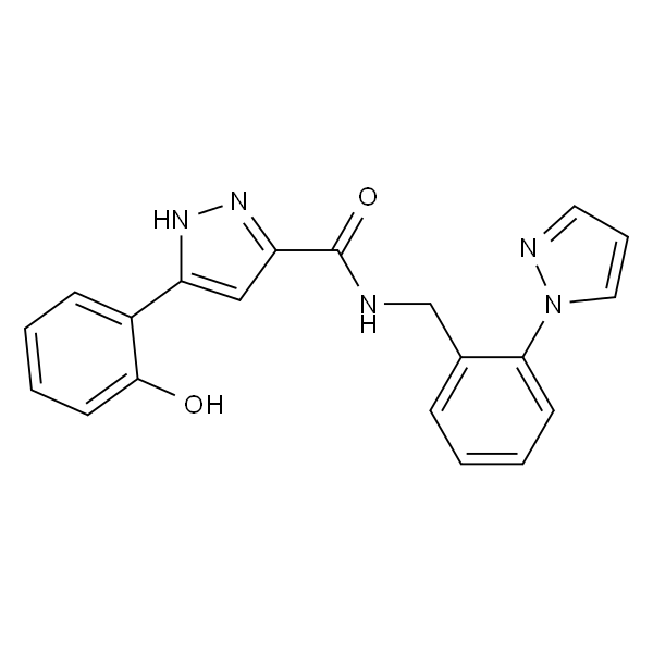 N-[2-(1-吡唑基)苄基]-5-(2-羟基苯基)-1H-吡唑-3-甲酰胺