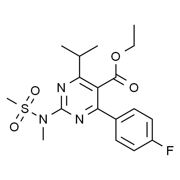4-(4-氟苯基)-6-异丙基-2-(N-甲基-N-甲磺酰胺基)-5-甲酸乙酯-1-嘧啶