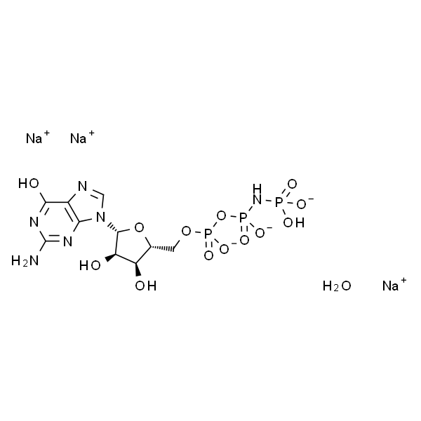 Guanosine 5'-[beta,gamma-imido]triphosphate trisodium salt hydrate 