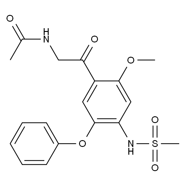 N-(2-(2-甲氧基-4-(甲基磺酰胺)-5-苯氧基苯基)-2-氧代乙基)乙酰胺（艾拉莫德杂质）