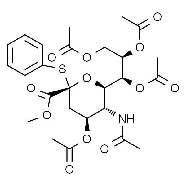 5-乙酰氨基-4,7,8,9-四-O-乙酰基-3,5-双脱氧-2-S-苯基-2-硫代-D-甘油-D-半乳-2-NONULOPYRANOSYLONATE甲酯