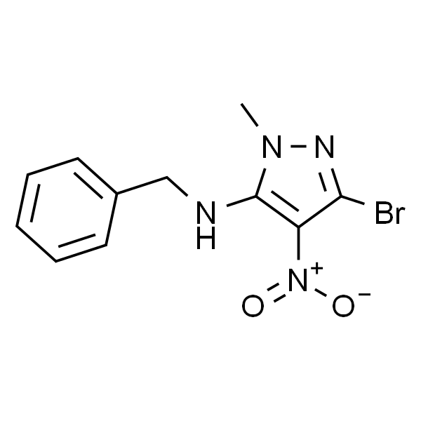 N-苄基-3-溴-1-甲基-4-硝基-1H-吡唑-5-胺