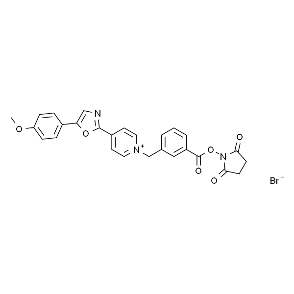 N-(3-Succinimidyloxy-carbonyl-phenyl)-methyl-4-(5''-(4''''-methoxy-phenyl)-2''-oxazolyl)-pyridinium bromide