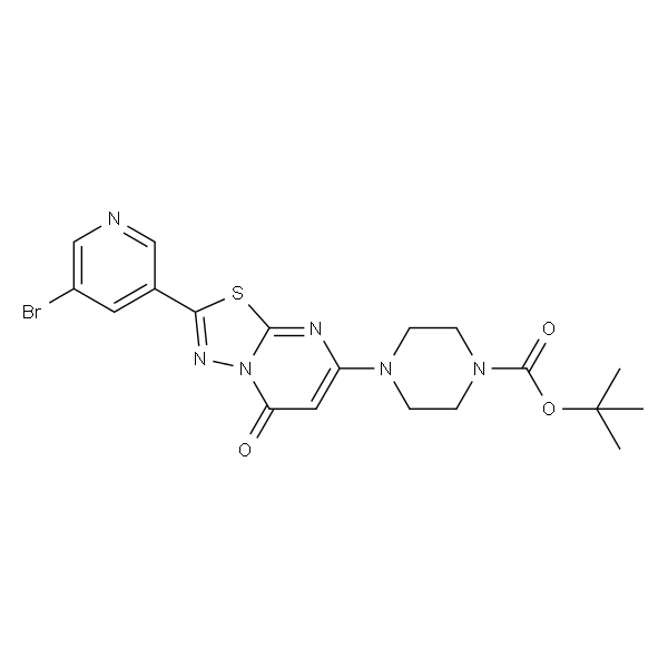 4-(2-(5-溴吡啶-3-基)-5-氧基-5H-[1,3,4]噻二唑[3,2-a]嘧啶-7-基)哌嗪-1-羧酸叔丁酯