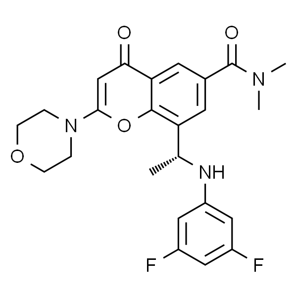 8-[(1R)-1-[(3,5-二氟苯基)氨基]乙基]-N,N-二甲基-2-(4-吗啉基)-4-氧代-4H-1-苯并吡喃-6-甲酰胺