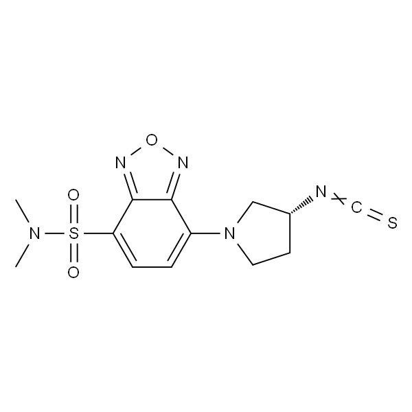 (R)-(-)-DBD-Py-NCS [=(R)-(-)-4-(N,N-二甲氨基磺酰基)-7-(3-异硫氰酸基四氢吡咯-1-基)-2,1,3-苯并恶二唑] [HPLC标记用]