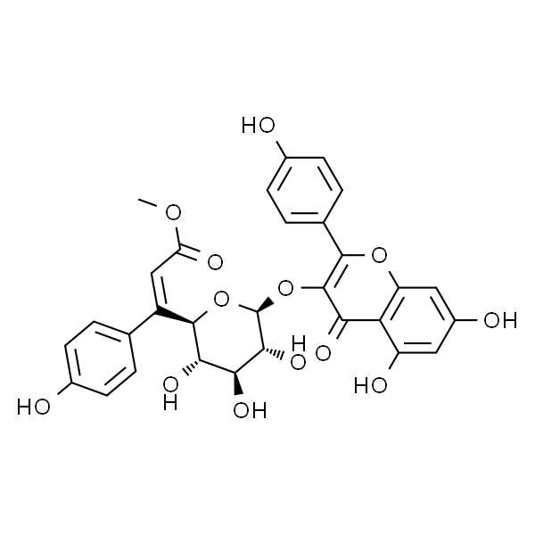 山奈酚-3-O-(6''-O-顺-香豆酰基)葡萄糖苷
