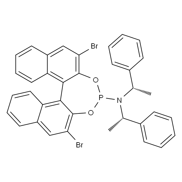 (11bR)-2,6-二溴-N,N-双((S)-1-苯基乙基)二萘并[2,1-d:1'',2''-f][1,3,2]二氧磷杂-4-胺
