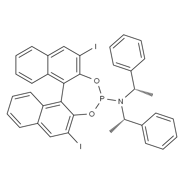 (11bR)-2,6-二碘-N,N-双((S)-1-苯基乙基)二萘并[2,1-d:1'',2''-f][1,3,2]二氧磷杂-4-胺