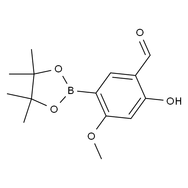 2-羟基-4-甲氧基-5-(4,4,5,5-四甲基-1,3,2-二氧硼杂环戊烷-2-基)苯甲醛