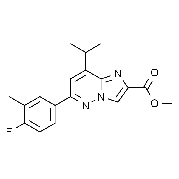 Methyl 6-(4-fluoro-3-methylphenyl)-8-isopropylimidazo[1,2-b]pyridazine-2-carboxylate
