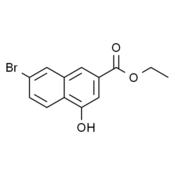 7-BROMO-4-HYDROXY-2-NAPHTHALENECARBOXYLIC ACID ETHYL ESTER