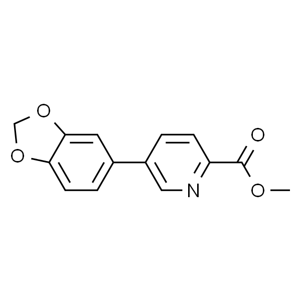 5-(苯并[d][1,3]二氧杂环戊烯-5-基)吡啶甲酸甲酯