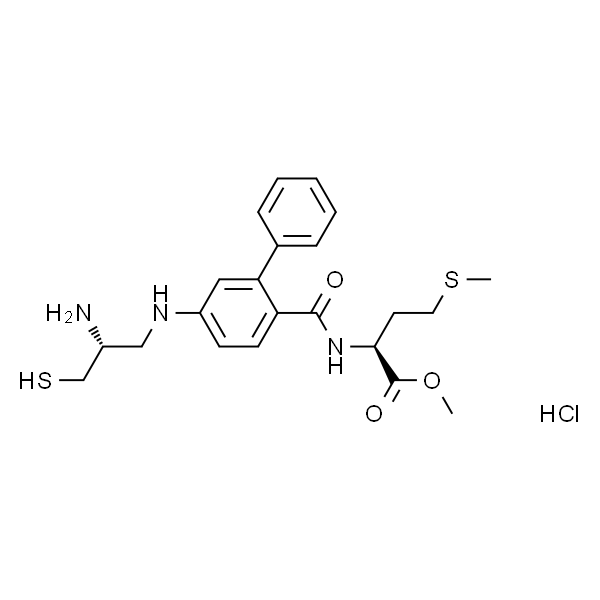 N-[4-[2(R)-氨基-3-巯基丙基]氨基-2-苯基苯甲酰基]-(S)-蛋氨酸甲酯盐酸盐