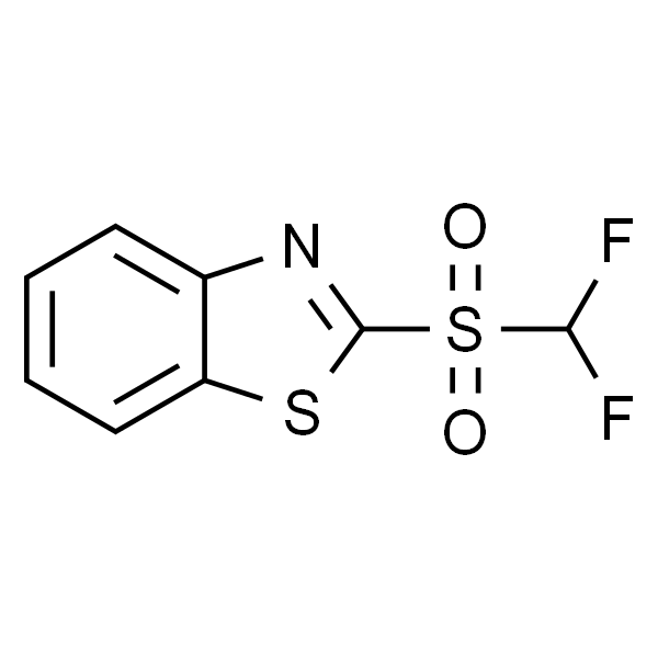 (2)-(二氟甲基)磺酰苯并噻唑(d)