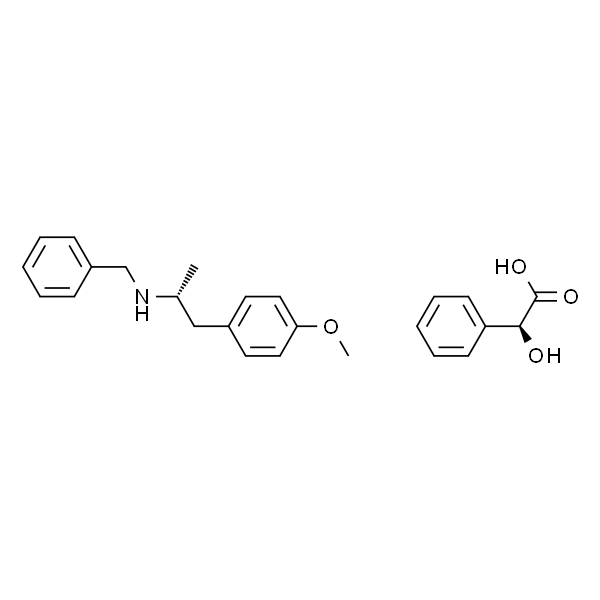 (2S)-羟基(苯基)乙酸 (2R)-N-苄基-1-(4-甲氧基苯基)丙-2-胺盐
