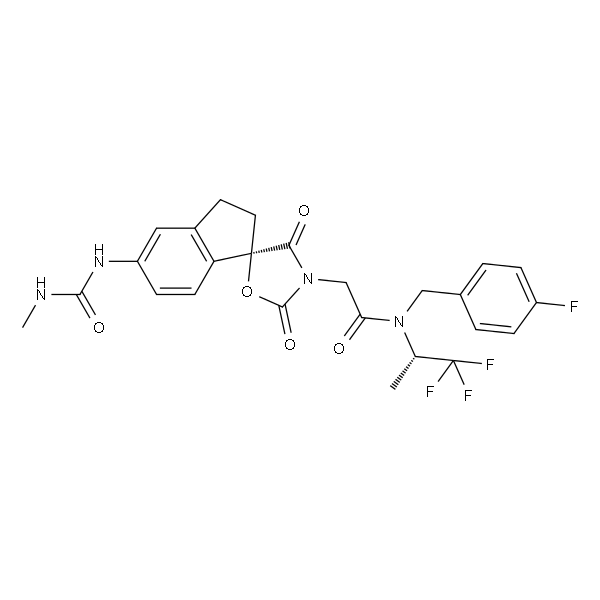 N-(4-氟苄基)-2-((R)-5-(3-甲基脲基)-2',4'-二氧代-2,3-二氢螺[茚-1,5'-恶唑烷]-3'-基)-N-((S)-1,1,1-三氟丙-2-基)乙酰胺