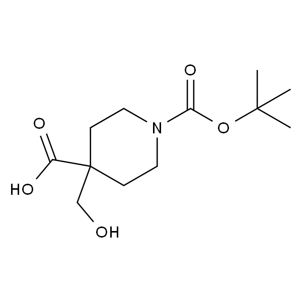 1-Boc-4-(羟甲基)哌啶-4-甲酸