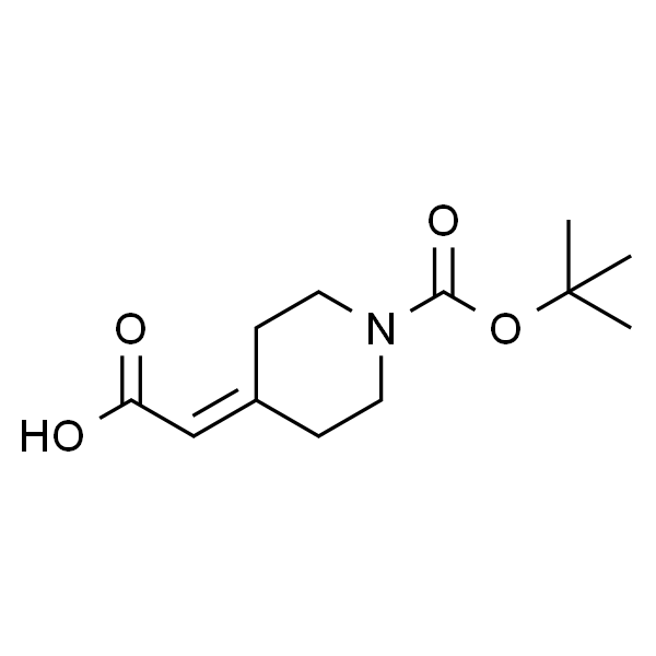 1-Boc-哌啶-4-亚基乙酸