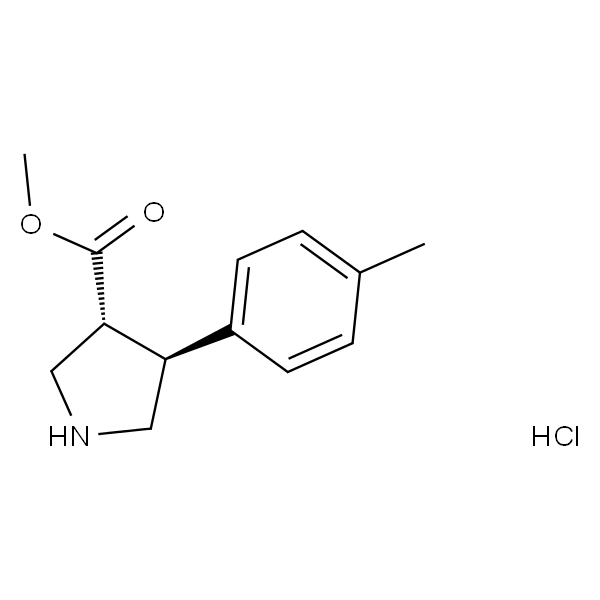 rel-(3R,4S)-4-(对甲苯基)吡咯烷-3-羧酸甲酯盐酸盐