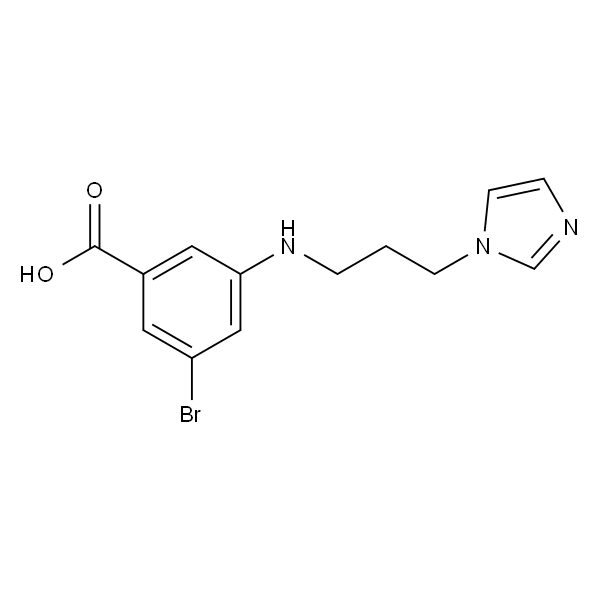 3-((3-(1H-咪唑-1-基)丙基)氨基)-5-溴苯甲酸
