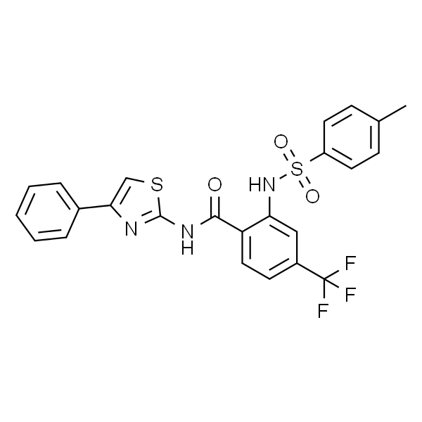 2-(4-甲基苯磺胺基)-N-(4-苯基噻唑-2-基)-4-三氟甲基苯甲酰胺