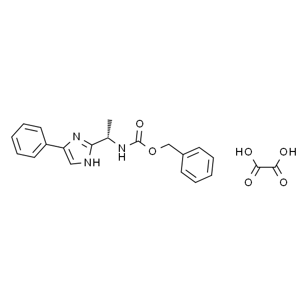 Carbamic acid, [(1S)-1-(4-phenyl-1H-imidazol-2-yl)ethyl]-, phenylmethyl ester oxalate