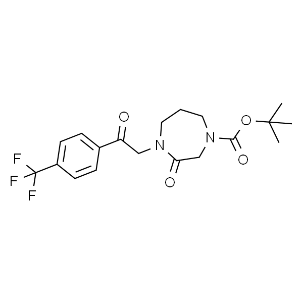 3-氧代-4-(2-氧代-2-(4-(三氟甲基)苯基)乙基)-1,4-二氮杂环庚烷-1-羧酸叔丁酯