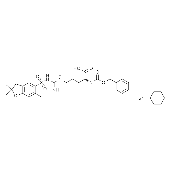Cbz-L-精氨酸(Pbf)-环己胺盐