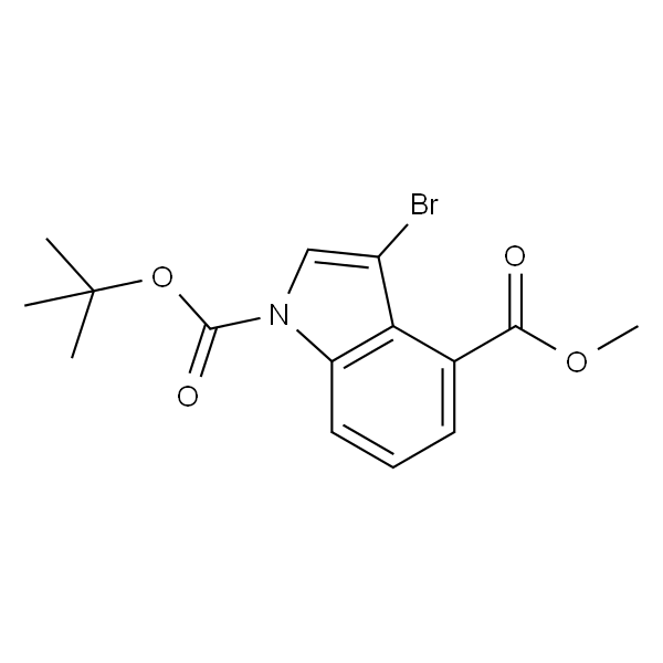 1-Boc-3-溴吲哚-4-甲酸甲酯