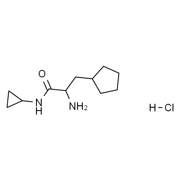 2-amino-3-cyclopentyl-N-cyclopropylpropanamide hydrochloride