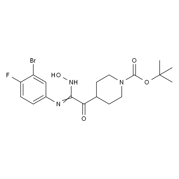 N-(3-溴-4-氟苯基)-N’-羟基-2-(1-Boc-4-哌啶基)-2-氧代乙脒