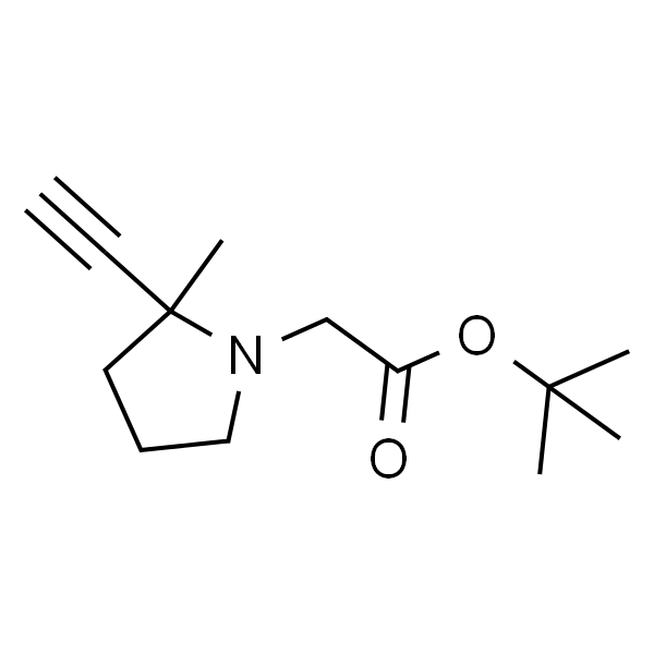 2-(2-乙炔基-2-甲基-1-吡咯烷基)乙酸叔丁酯