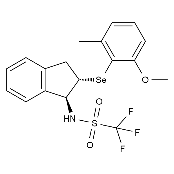 1,1,1-三氟-N-((1S,2S)-2-((2-甲氧基-6-甲基苯基)硒基)-2,3-二氢-1H-茚-1-基)甲磺酰胺