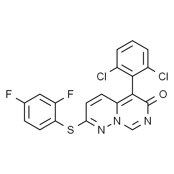 5-(2,6-二氯苯基)-2-((2,4-二氟苯基)硫基)-6H-嘧啶并[1,6-b]哒嗪-6-酮