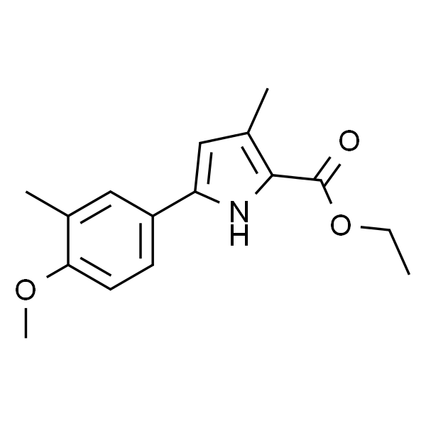 5-(4-甲氧基-3-甲基苯基)-3-甲基-1H-吡咯-2-羧酸乙酯