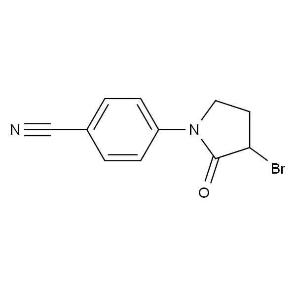 4-(3-溴-2-氧代吡咯烷-1-基)苯甲腈