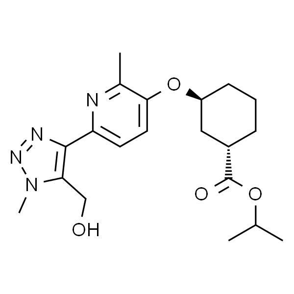 异丙基(1S,3S)-3-((6-(5-(羟甲基)-1-甲基-1H-1,2,3-三唑-4-基)-2-甲基吡啶-3-基)氧基)环己烷 -1-羧酸盐