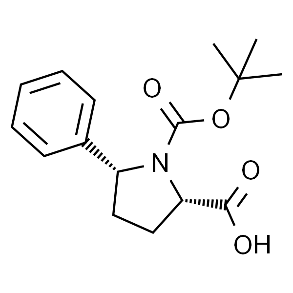 (2S,5R)-N-叔丁氧羰基-5-苯基吡咯烷-2-甲酸