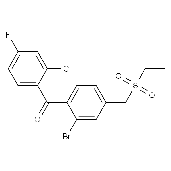 [2-溴-4-[(乙磺酰基)甲基]苯基](2-氯-4-氟苯基)甲酮