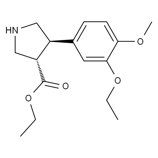 反式-4-（3-乙氧基-4-甲氧基苯基）吡咯烷-3-羧酸乙酯盐酸盐
