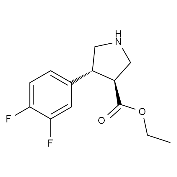 反式-4-（3，4-二氟苯基）吡咯烷-3-羧酸乙酯盐酸盐