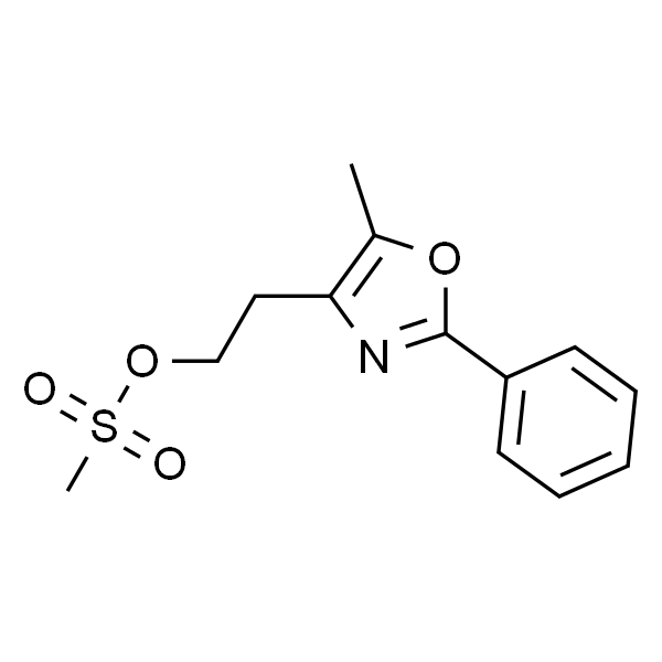 2-(5-甲基-2-苯基-4-噁唑基)乙基 甲烷磺酸盐