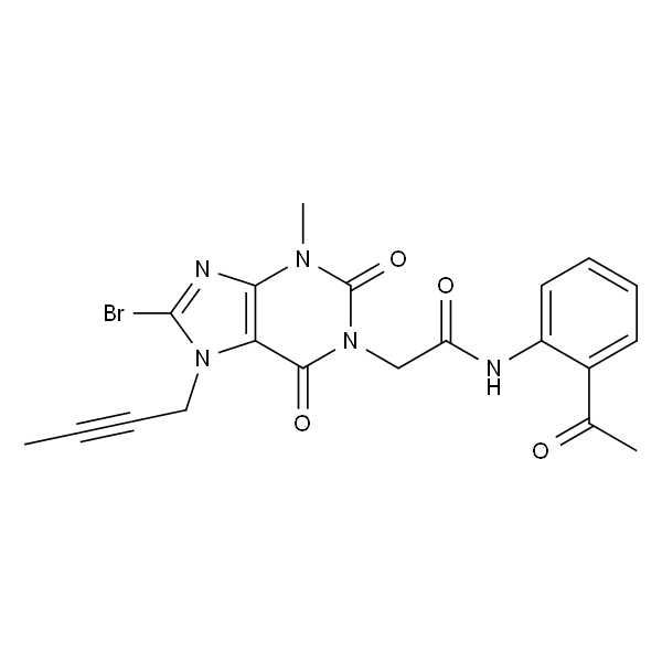 N-(2-乙酰基苯基)-2-(8-溴-7-(丁-2-炔-1-基)-3-甲基-2,6-二氧代-2,3,6,7-四氢-1H--嘌呤-1-基)乙酰胺（利格列汀杂质）