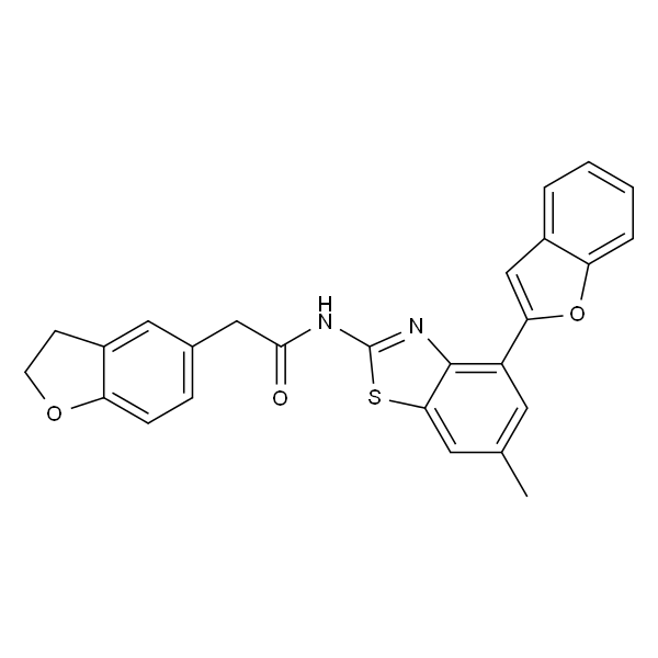 N-(4-(苯并呋喃-2-基)-6-甲基苯并[d]噻唑-2-基)-2-(2,3-二氢苯并呋喃-5-基)乙酰胺