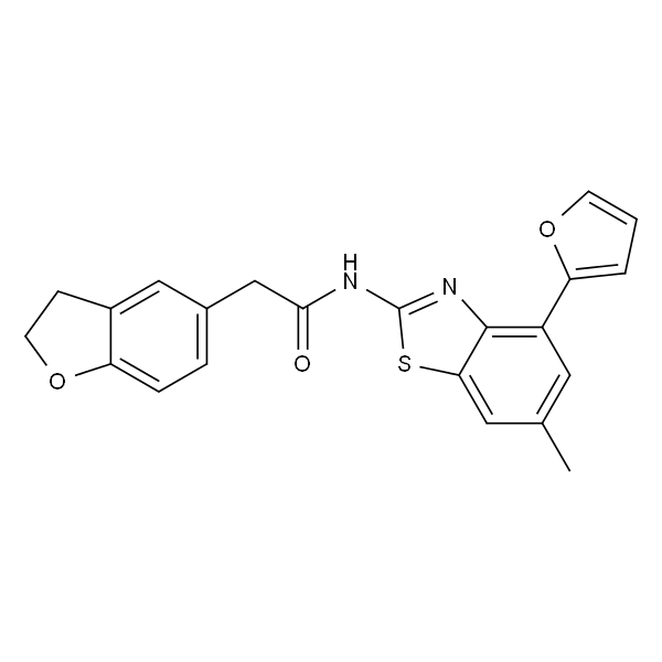 2-(2,3-二氢苯并呋喃-5-基)-N-(4-(呋喃-2-基)-6-甲基苯并[d]噻唑-2-基)乙酰胺