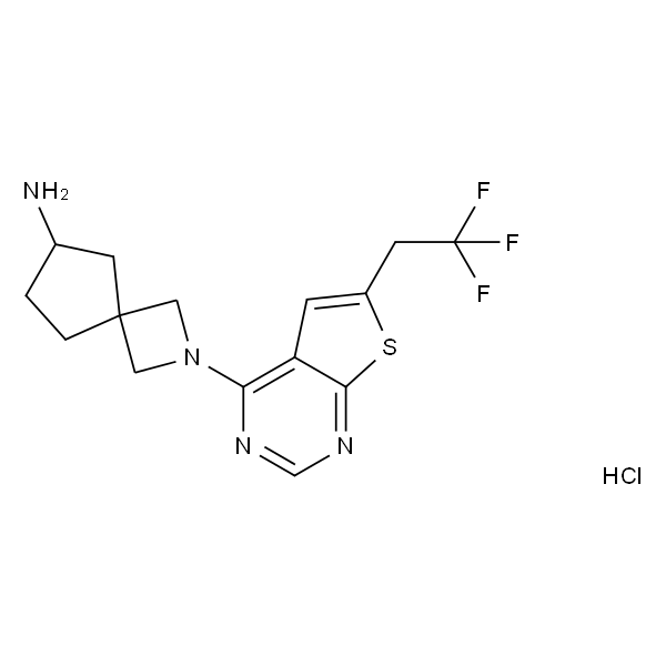 2-(6-(2,2,2-三氟乙基)噻吩并[2,3-d]嘧啶-4-基)-2-氮杂螺[3.4]辛基-6-胺盐酸盐