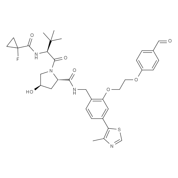 (2S,4R)-1-((S)-2-(1-氟环丙烷-1-甲酰胺基)-3,3-二甲基丁酰基)-N-(2-(2-(4-甲酰基苯氧基)乙氧基)-4-(4-甲基噻唑-5-基)苄基)-4-羟基吡咯烷-2-羧酰胺